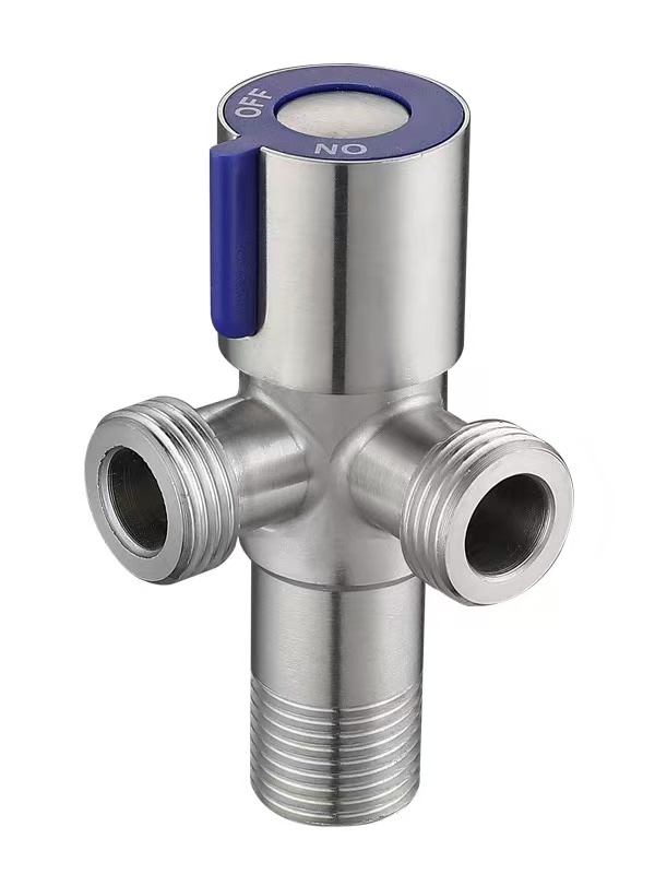 I-Blue Handle 90 ° i-Dual Outlet ye-Angle ye-Angle yeValve yeNtathu