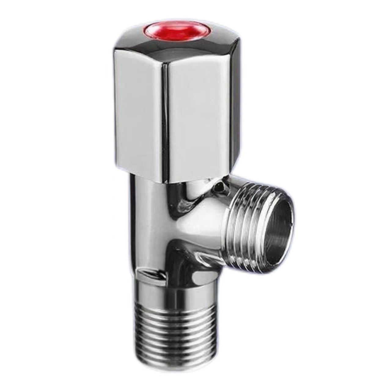 IValve ye-engile ye-Chrome eqaqambileyo, iBomvu kunye neBlue iyahlula iValve yokungena yaManzi ashushu nabandayo