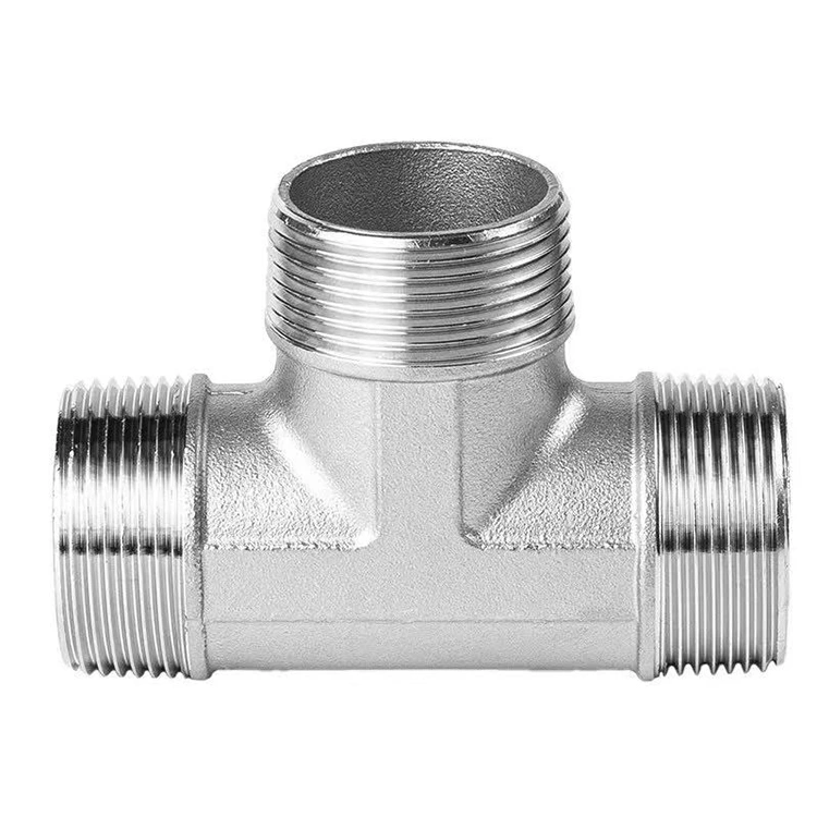 BSP Stainless Steel Female Threaded Tee for Plumbing
