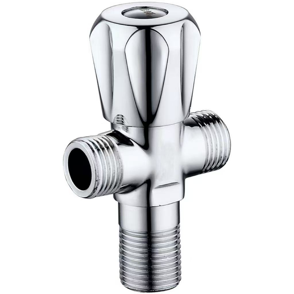 Electroplated Petal Handle-Ndlela ezintathu Diverter Valve