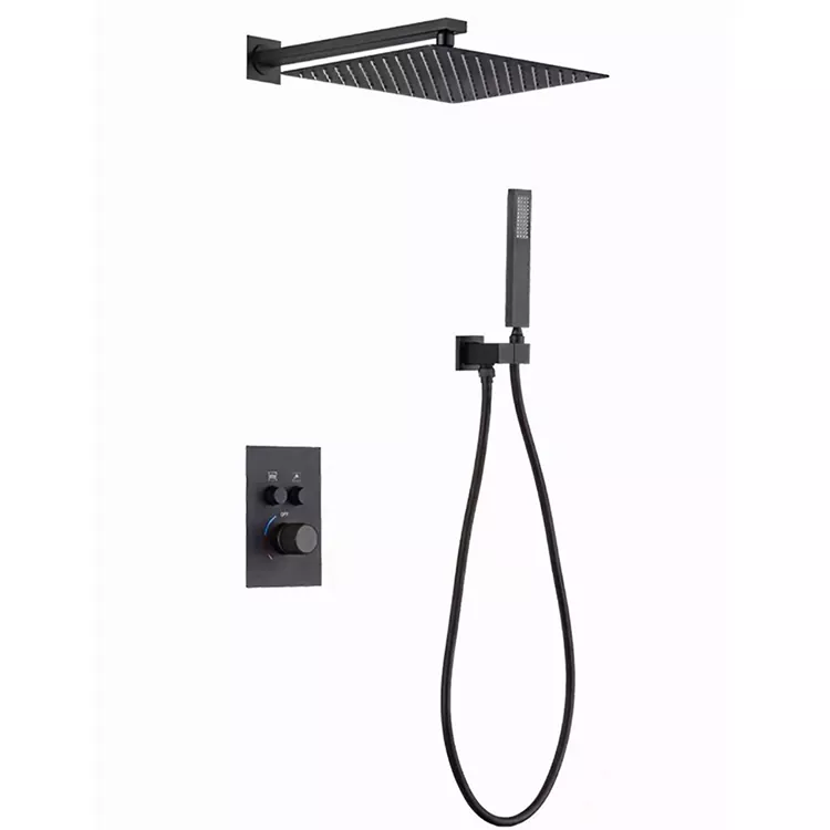 Kwi-Wall Square Overhead ene-Presurised Shower Head