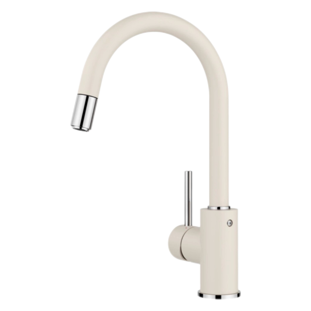 Minimalist Gooseneck eshushu kunye nebandayo Kitchen Tsala-Out Faucet Minimalist Gooseneck eshushu kunye nebandayo Kitchen Tsala-Out Faucet