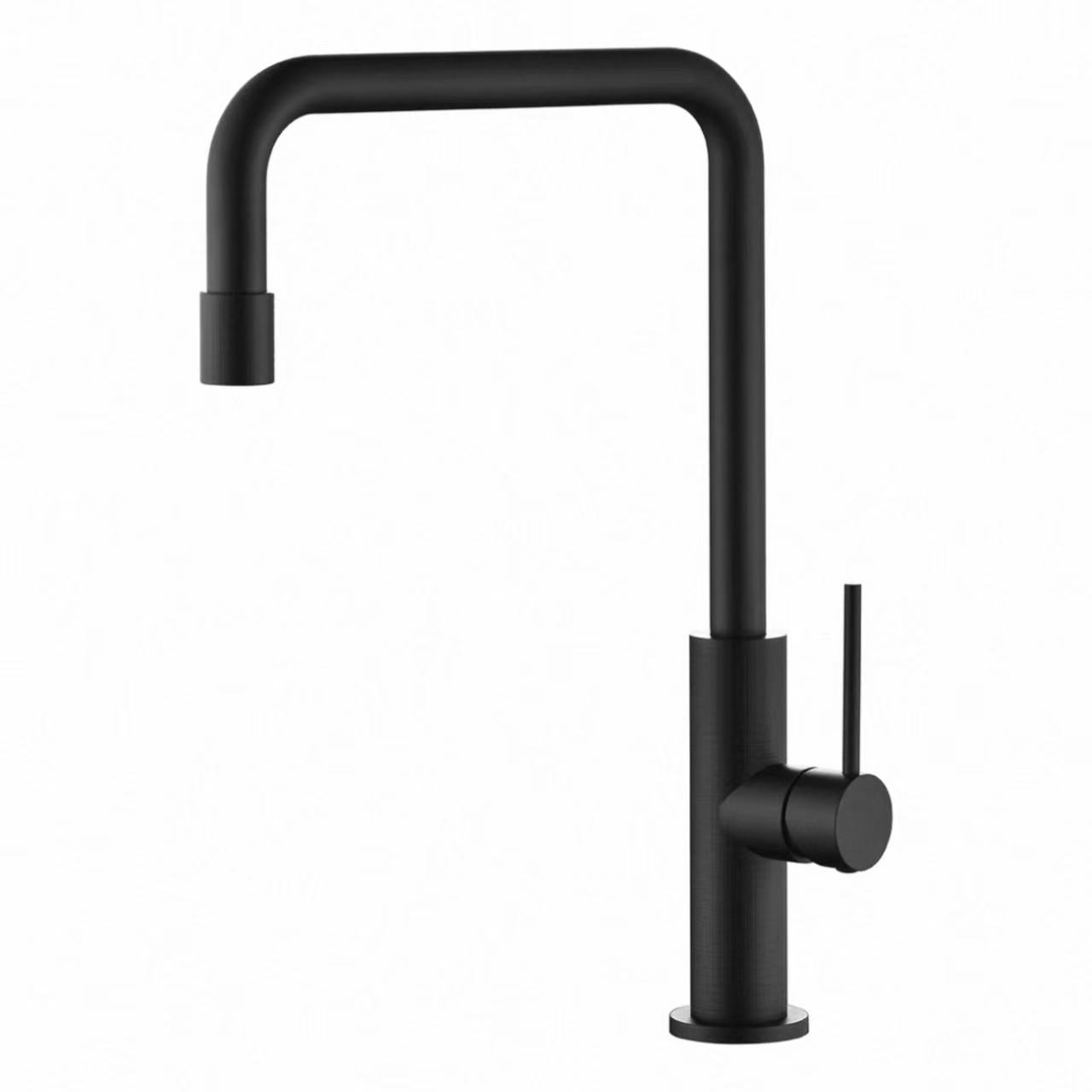 Umbhobho omncinci omilise okwe-L oneKnurled Kitchen eshushu kunye neFaucethi ebandayo Umbhobho omncinci omilise okwe-L oneKnurled Kitchen eshushu kunye neFaucethi ebandayo